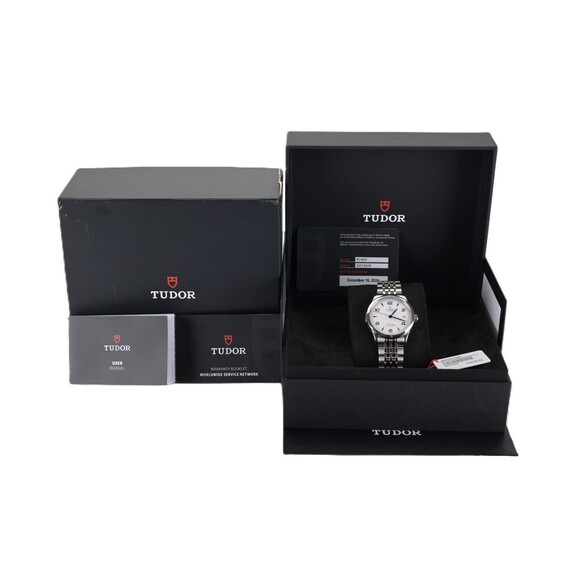 New 2024! TUDOR 1926 M91450-0005 Opaline & Blue Dial SS 36mm Watch - Full Set - Picture 3 of 7